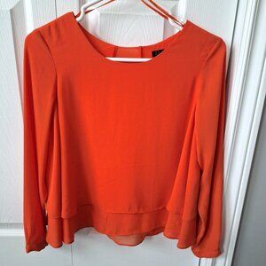 Zara Flowy Orange Blouse